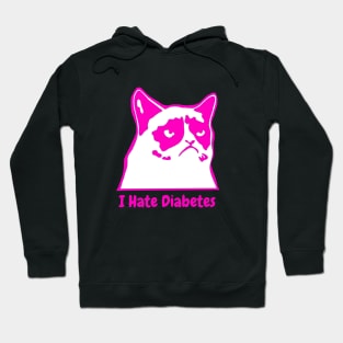 I Hate Diabetes Pink Hoodie